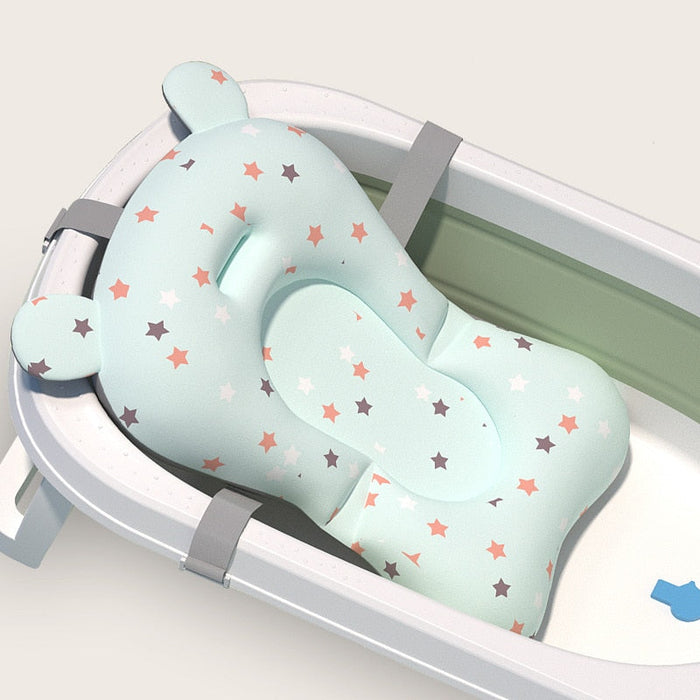 Compact baby bath pillow