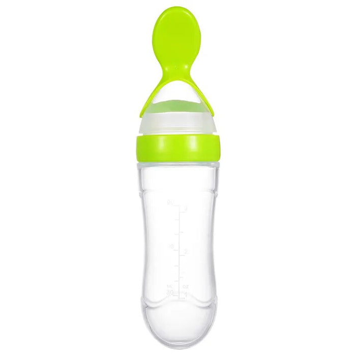 Safe silicone baby bottle